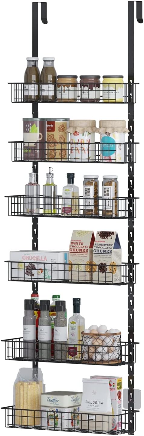 6-Tier Over The Door Pantry Organizer Rack